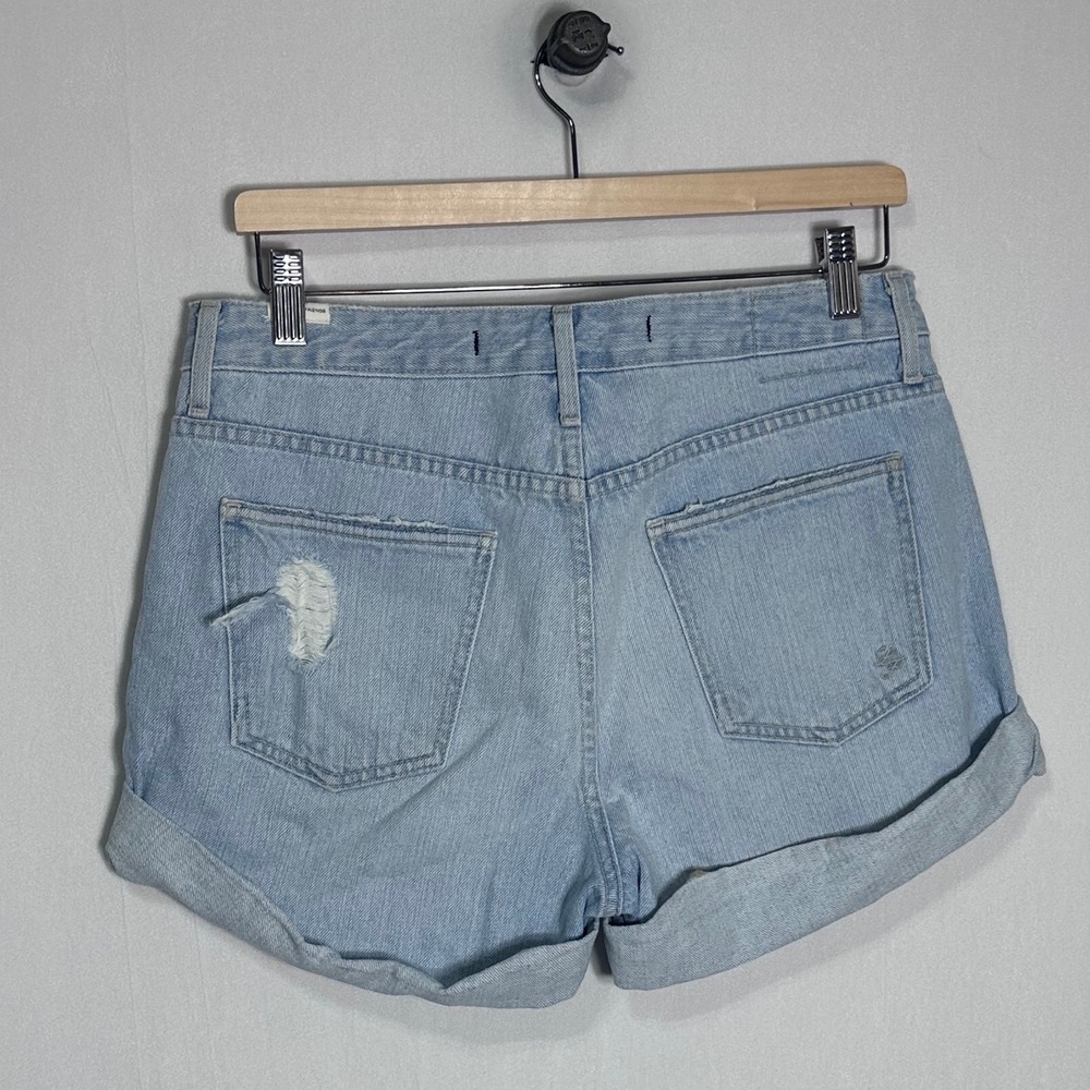 Lovers + Friends Dylan Boyfriend Short Laurel Light‎ Wash Distressed Cuffed 27 - Picture 3 of 6